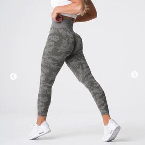EUC NVGTN Camo Seamless Leggings Khaki Green